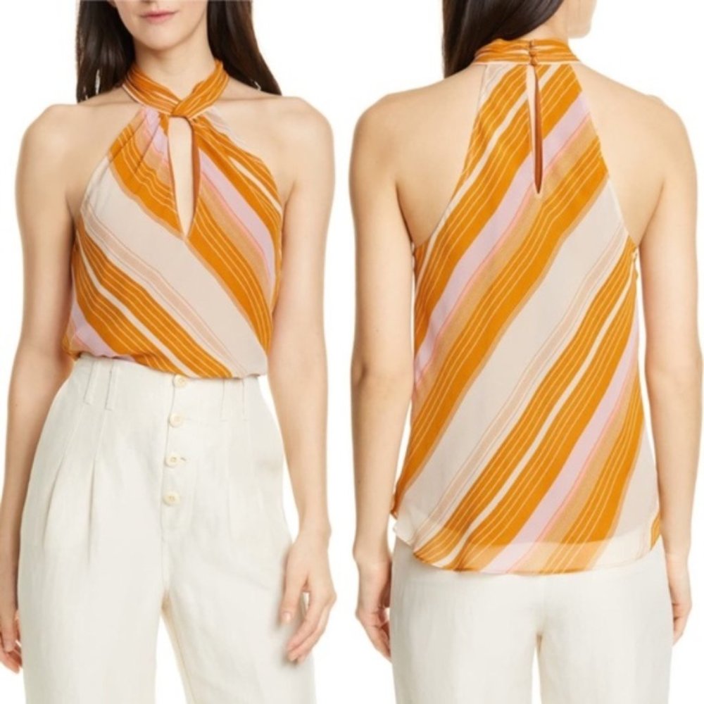 NWT Joie Cedra B Silk Halter Top
